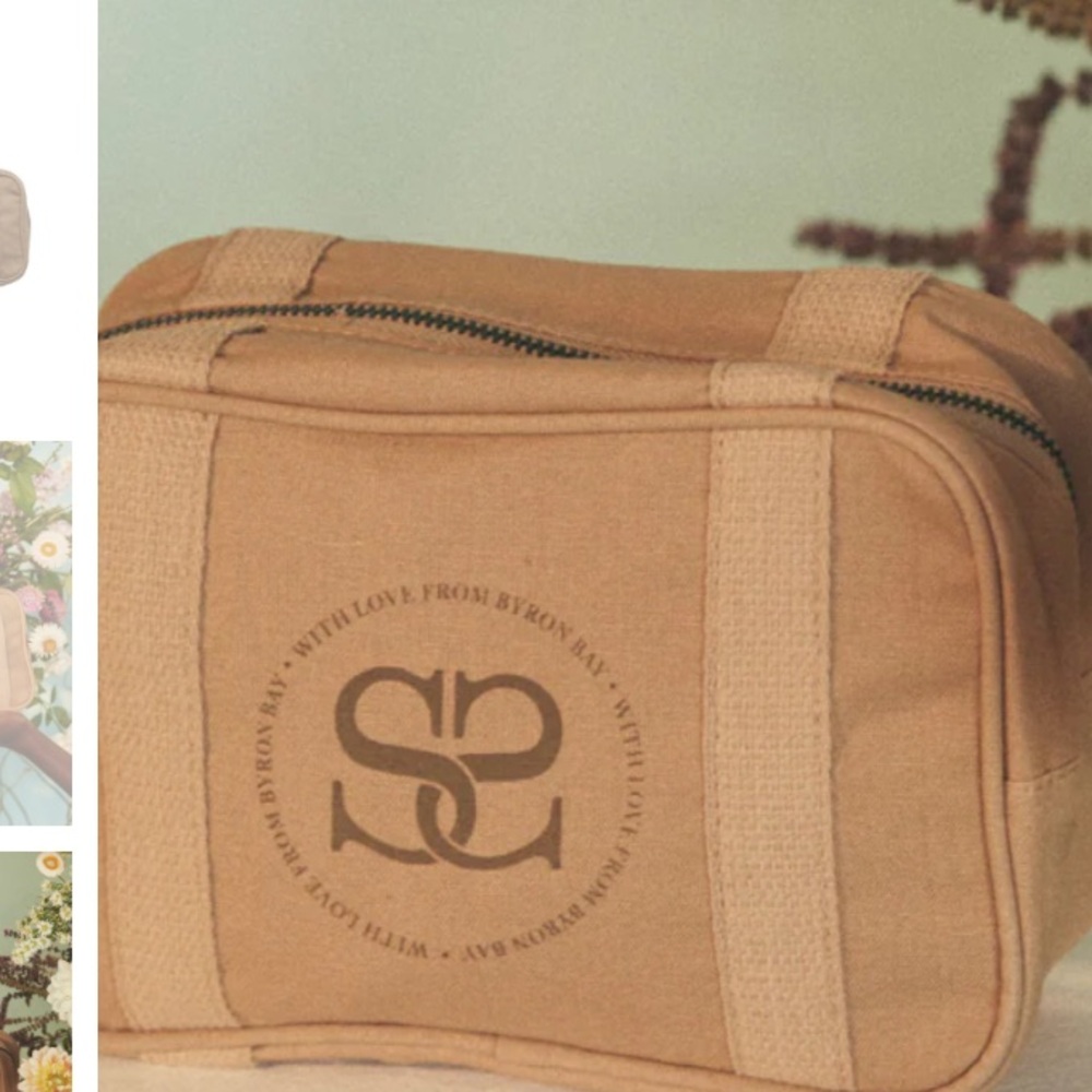 NEW! Rare Spell Sandstone Canvas Travel Pouch in Tan - Picture 2 of 9